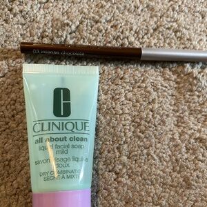 Clinique Intense Chocolate Quickliner Eyeliner & Mild Liquid Facial Soap